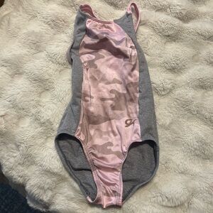 Pink and Gray GK Camouflage Leotard